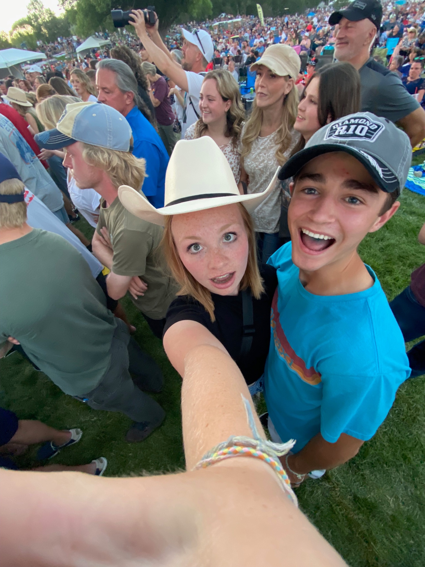 Selfie at an outdoor summer festival