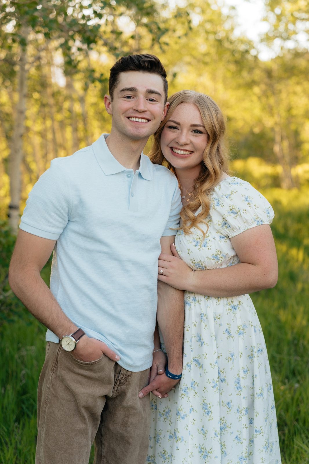 Grayce and Phillip in the trees