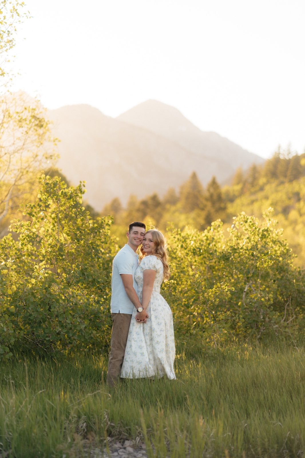 Grayce and Phillip in the mountains